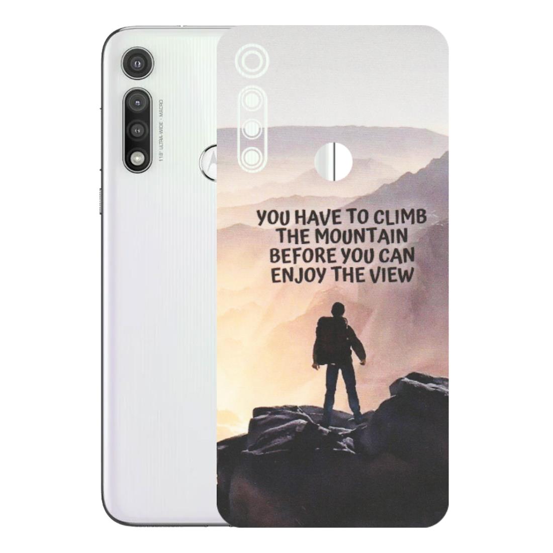 Motorola Phone Skins (All Models) - Motivational Hiking Mountain - Matte Finish (M-28) Motorola Moto G Fast