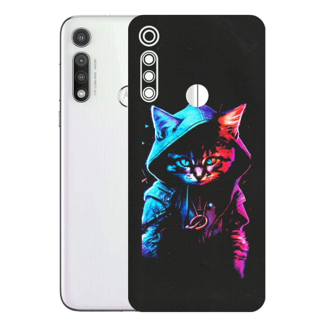 Motorola Phone Skins (All Models) - Cyberpunk Cat - Matte Finish (M-45) Motorola Moto G Fast