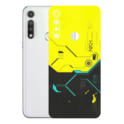 Motorola Phone Skins (All Models) - Black Yellow Technica - Matte Finish (M-53) Motorola Moto G Fast