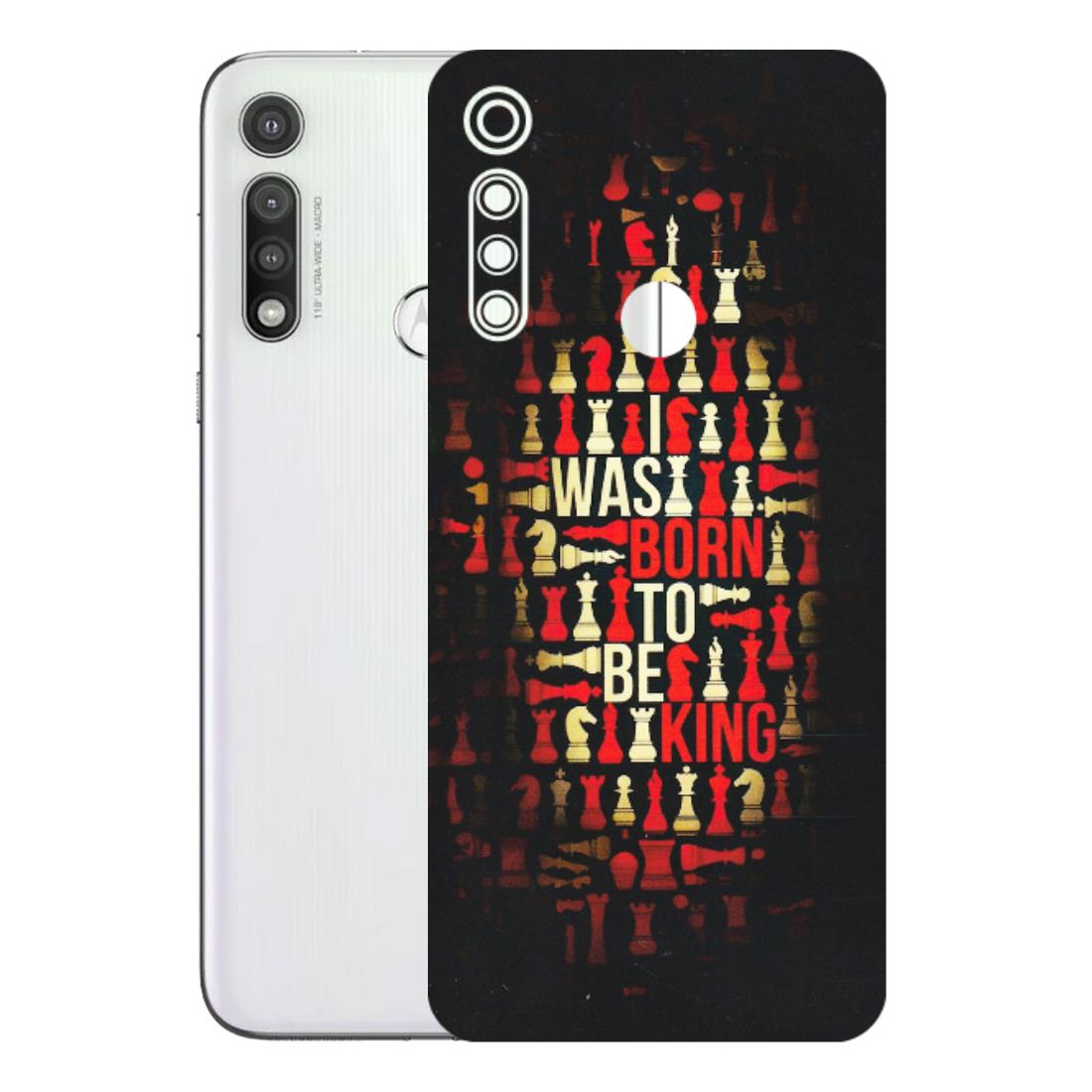Motorola Phone Skins (All Models) - Born To Be King - Matte Finish (M-73) Motorola Moto G Fast