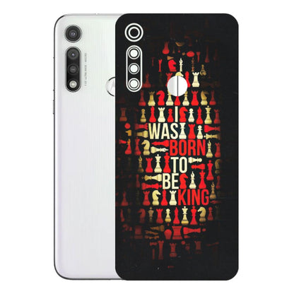 Motorola Phone Skins (All Models) - Born To Be King - Matte Finish (M-73) Motorola Moto G Fast