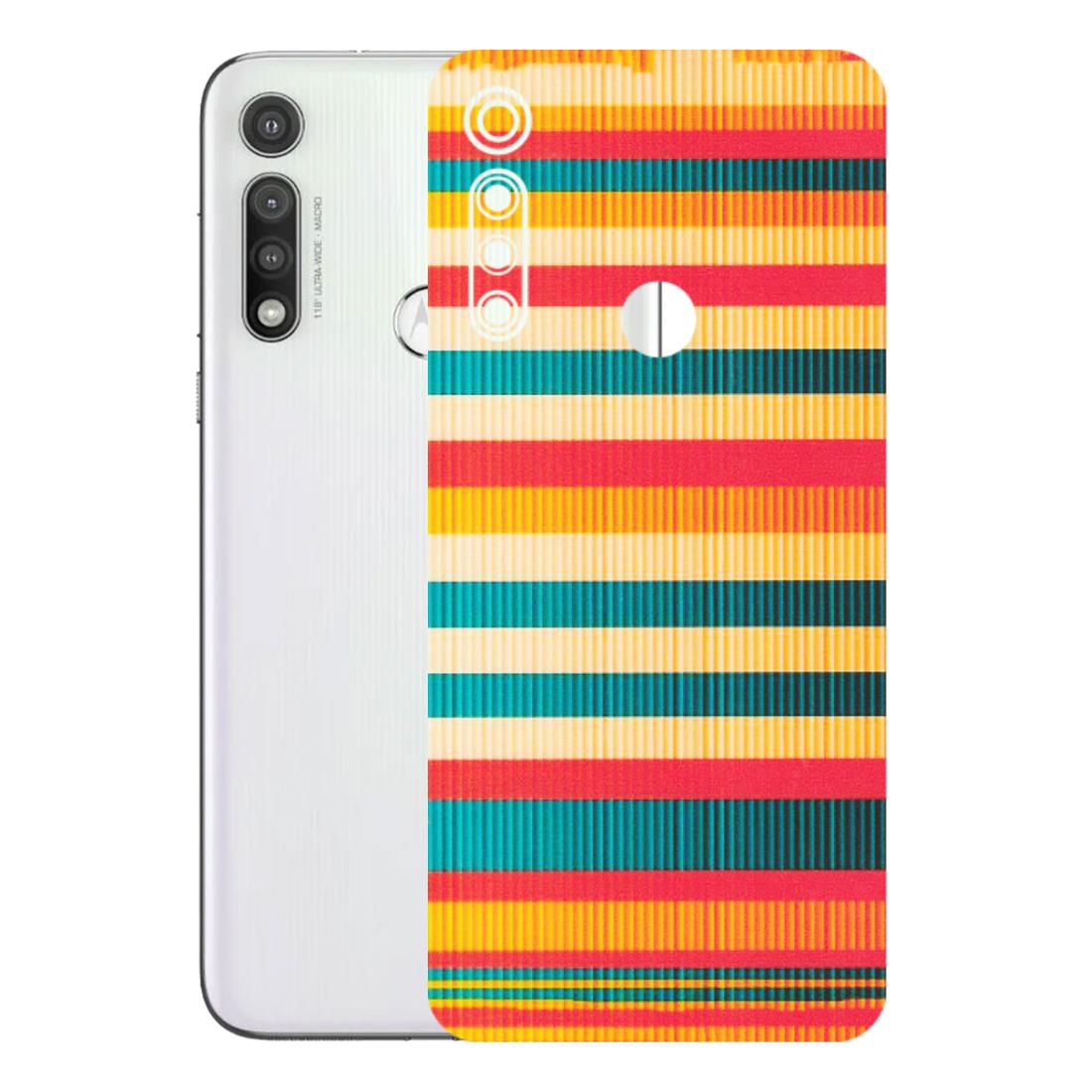 Motorola Phone Skins (All Models) - Colourful Stripes Soothing Effect - Matte Finish (M-86) Motorola Moto G Fast