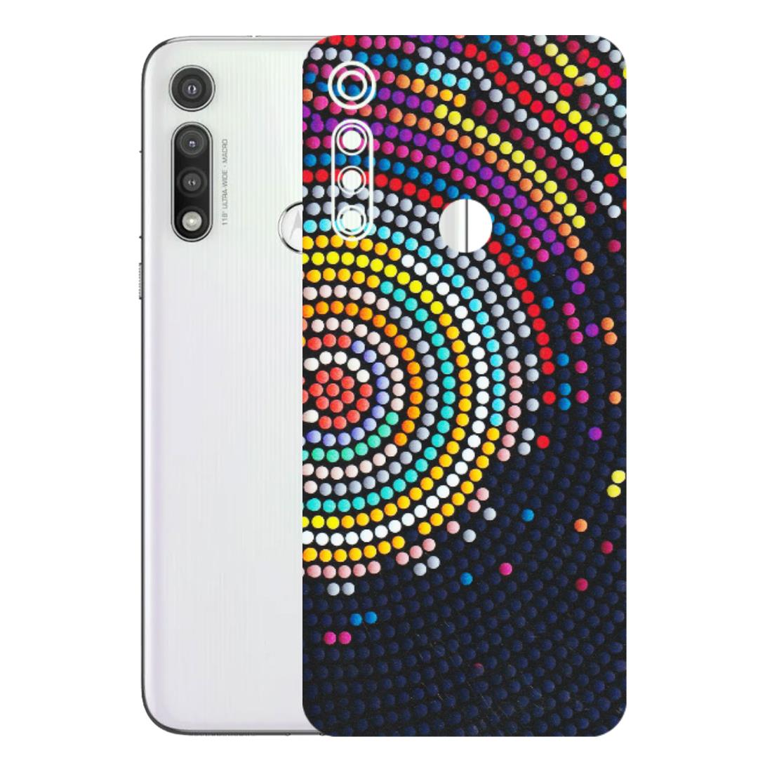 Motorola Phone Skins (All Models) - Rainbow Dot Mandala - Matte Finish (M-97) Motorola Moto G Fast