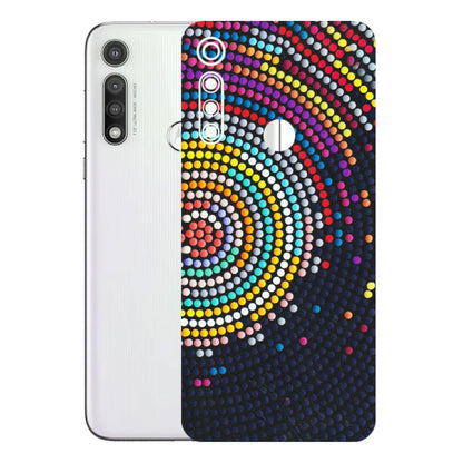 Motorola Phone Skins (All Models) - Rainbow Dot Mandala - Matte Finish (M-97) Motorola Moto G Fast