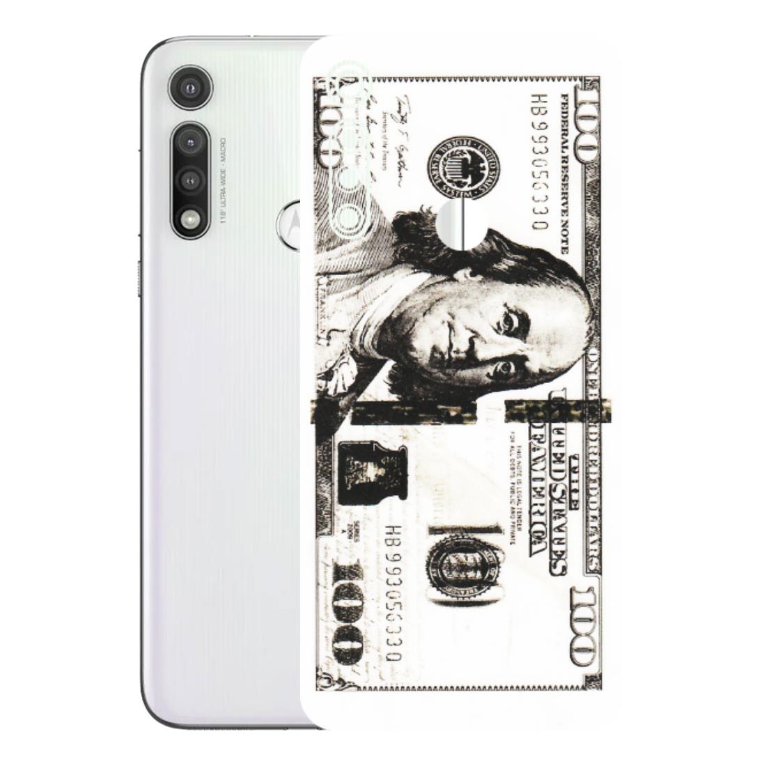 Motorola Phone Skins (All Models) - 100 Dollar Currency - Transparent Finish (T-01) Motorola Moto G Fast