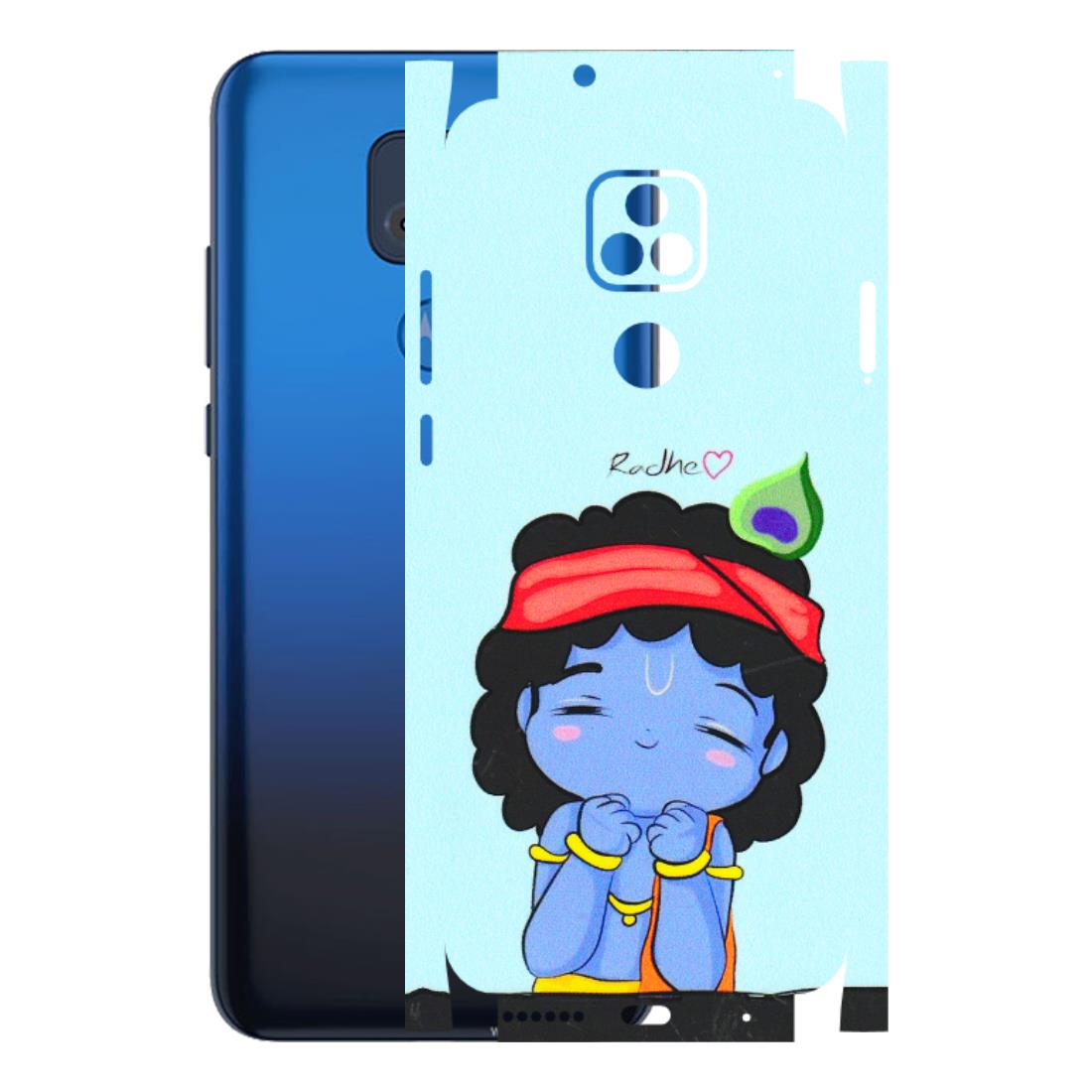 Motorola Phone Skins (All Models) - Radhe Radhe Cute Toon - 3D Embossed Finish (L-05) Motorola Moto G Play