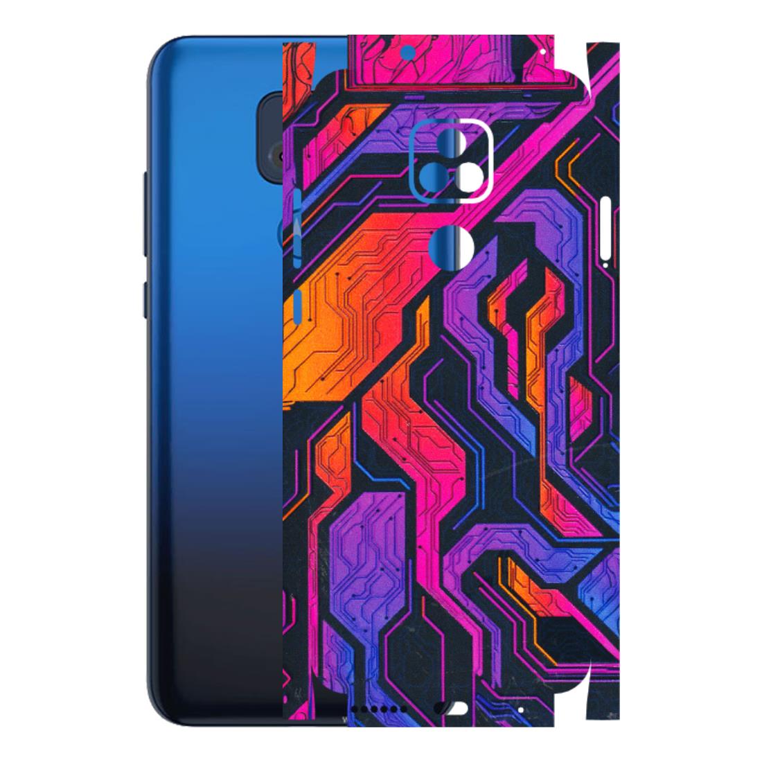Motorola Phone Skins (All Models) - Tech Circuits Futuristic - 3D Embossed Finish (L-07) Motorola Moto G Play
