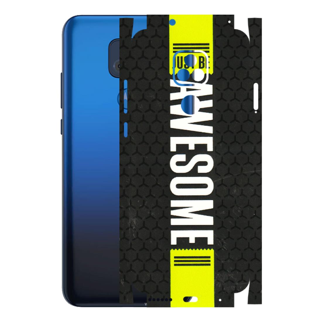 Motorola Phone Skins (All Models) - Just Be Awesome - 3D Embossed Finish (L-101) Motorola Moto G Play