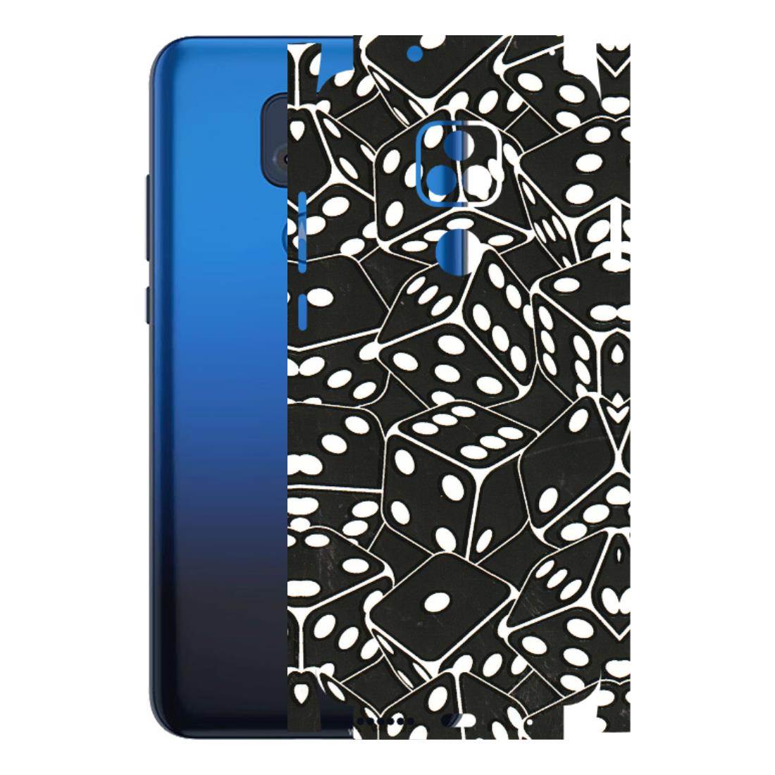 Motorola Phone Skins (All Models) - Big Black Dices - 3D Embossed Finish (L-106) Motorola Moto G Play