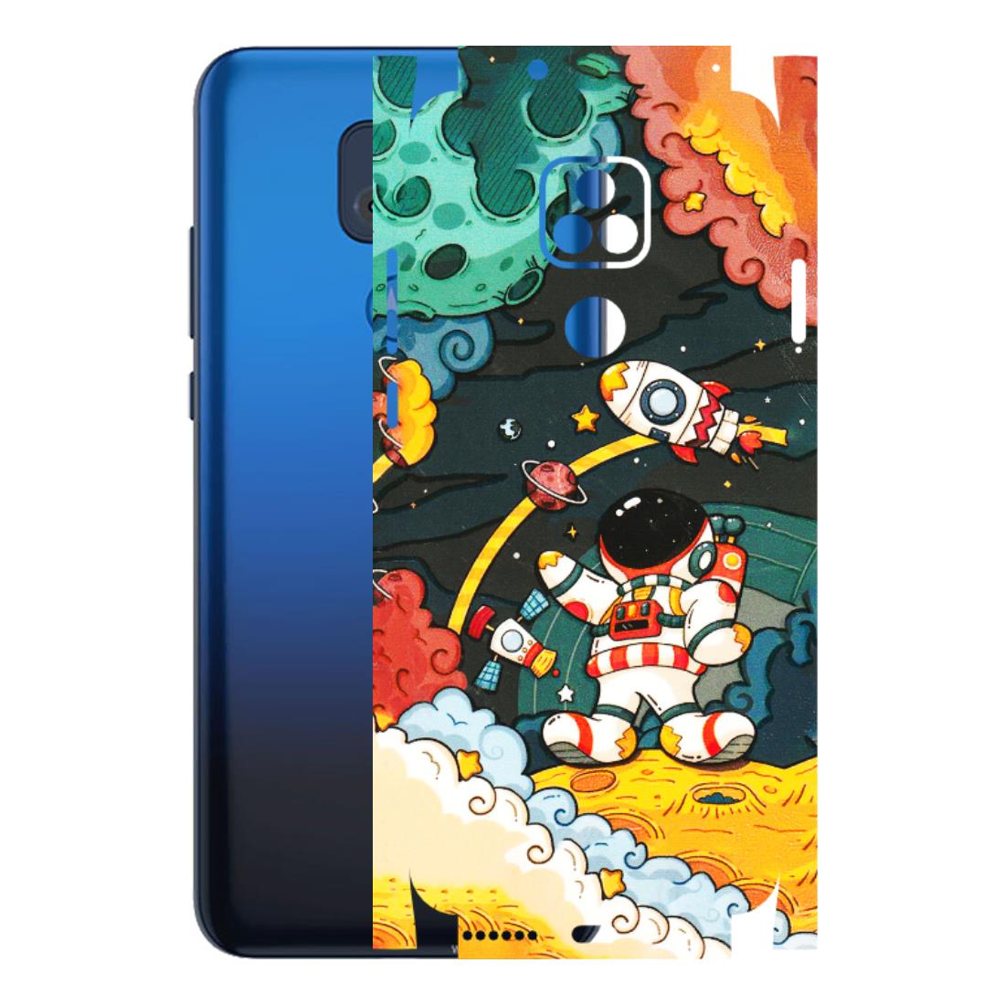 Motorola Phone Skins (All Models) - Astronauts & Spaceship - 3D Embossed Finish (L-145) Motorola Moto G Play