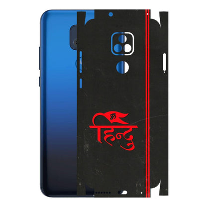 Motorola Phone Skins (All Models) - Hindu Black - 3D Embossed Finish (L-153) Motorola Moto G Play