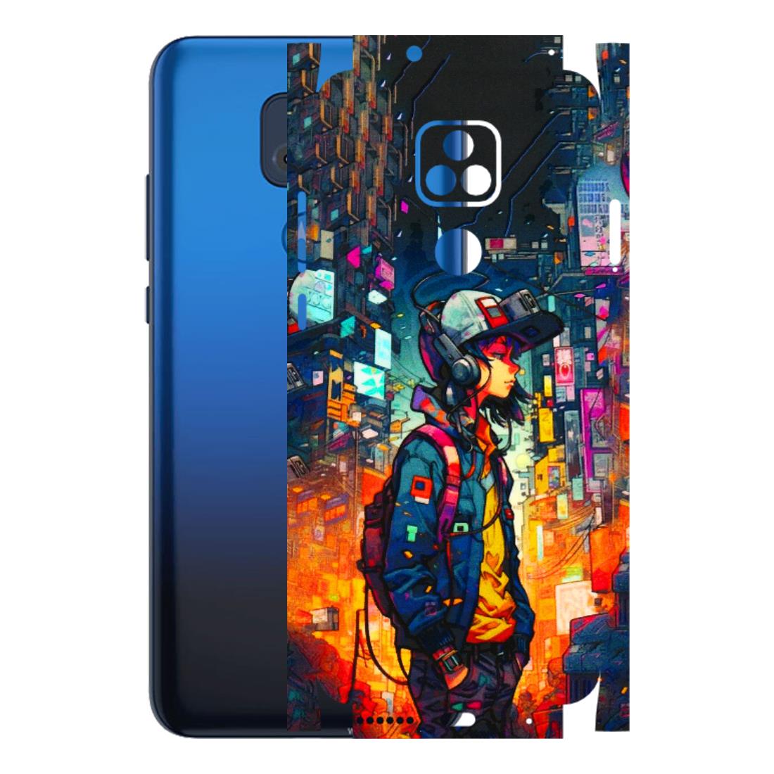 Motorola Phone Skins (All Models) - Street Anime Guy - 3D Embossed Finish (L-158) Motorola Moto G Play