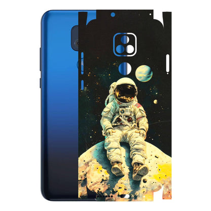 Motorola Phone Skins (All Models) - Astronaut in Space - 3D Embossed Finish (L-16) Motorola Moto G Play
