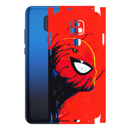 Motorola Phone Skins (All Models) - Spiderman Face Venom - 3D Embossed Finish (L-165) Motorola Moto G Play