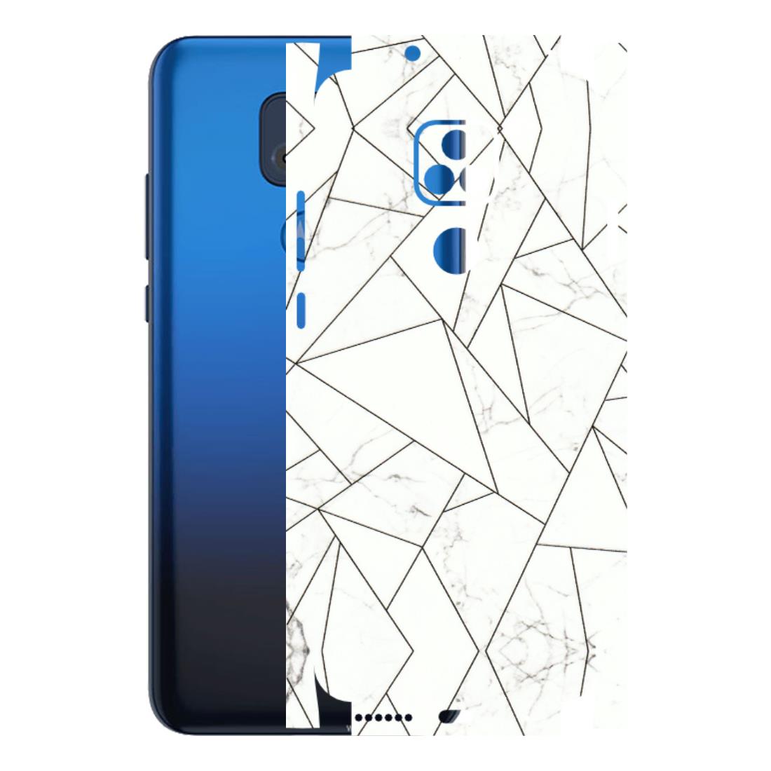 Motorola Phone Skins (All Models) - Luxury White Marble Effect - 3D Embossed Finish (L-168) Motorola Moto G Play