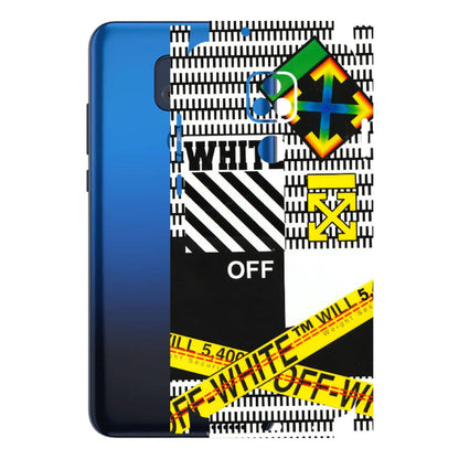 Motorola Phone Skins (All Models) - White Off Abstract - 3D Embossed Finish (L-172) Motorola Moto G Play