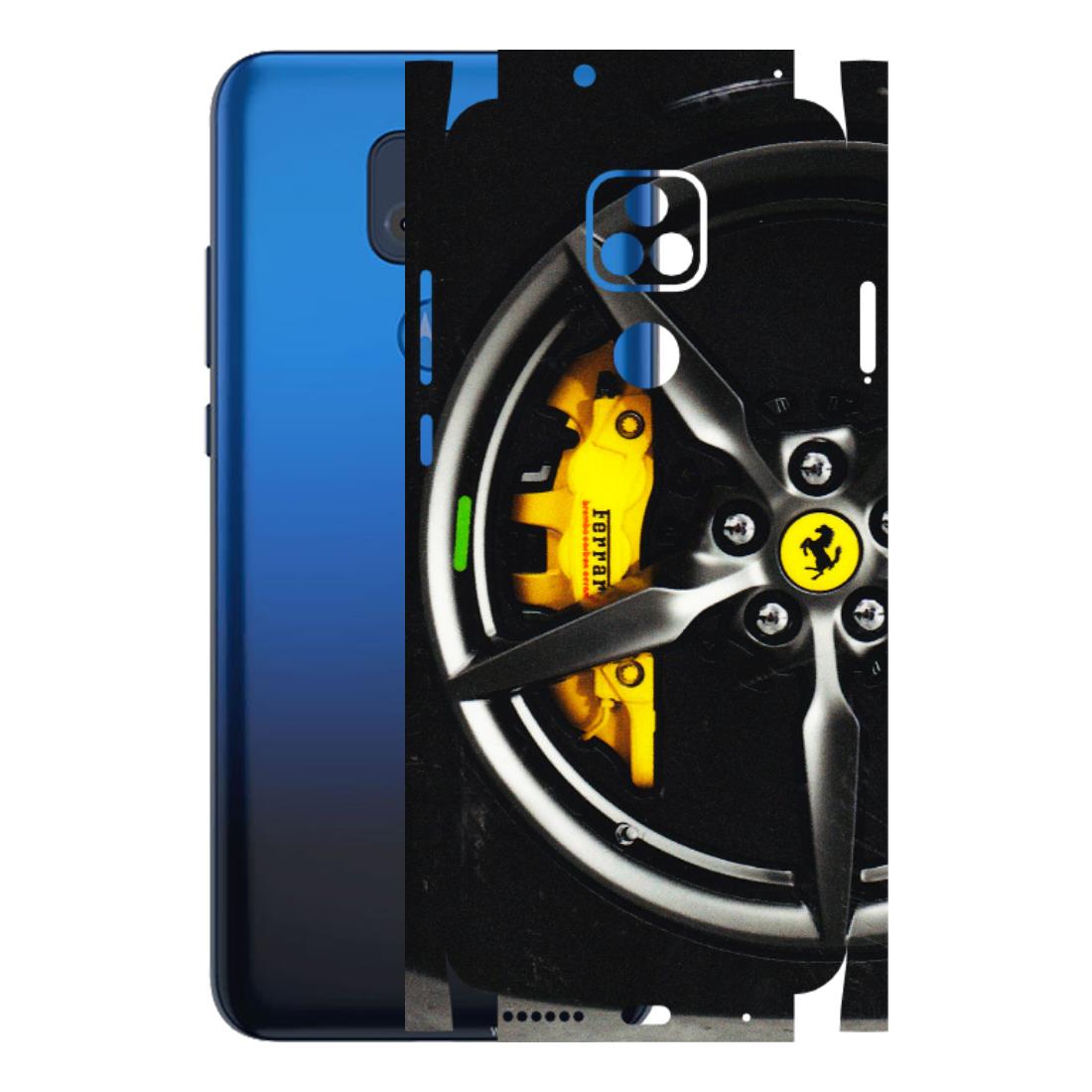 Motorola Phone Skins (All Models) - Ferrari Wheel Alloy - 3D Embossed Finish (L-173) Motorola Moto G Play