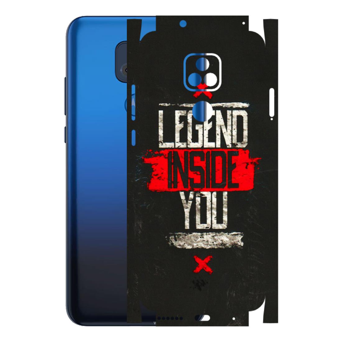 Motorola Phone Skins (All Models) - Legend Inside You - 3D Embossed Finish (L-186) Motorola Moto G Play