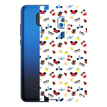Motorola Phone Skins (All Models) - Minnie Mouse & Donald Doodles s - 3D Embossed Finish (L-194) Motorola Moto G Play