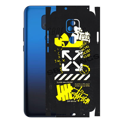 Motorola Phone Skins (All Models) - Anti Social Graffiti - 3D Embossed Finish (L-198) Motorola Moto G Play