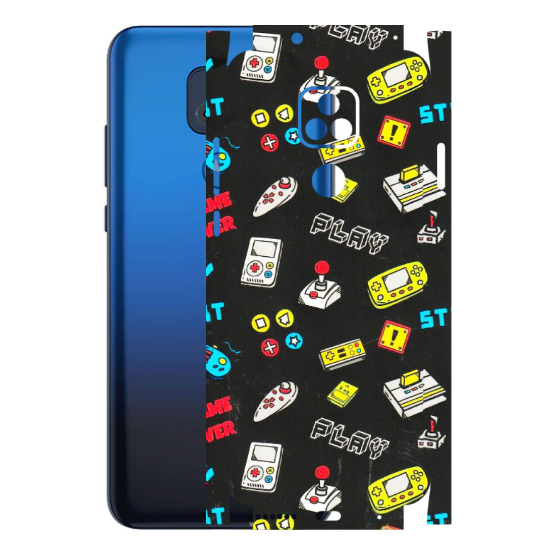 Motorola Phone Skins (All Models) - Gaming Doodles - 3D Embossed Finish (L-224) Motorola Moto G Play