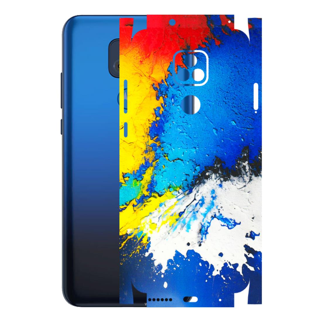 Motorola Phone Skins (All Models) - Acrylic Paint Spill - 3D Embossed Finish (L-229) Motorola Moto G Play