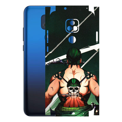 Motorola Phone Skins (All Models) - Zoro Anime - 3D Embossed Finish (L-23) Motorola Moto G Play
