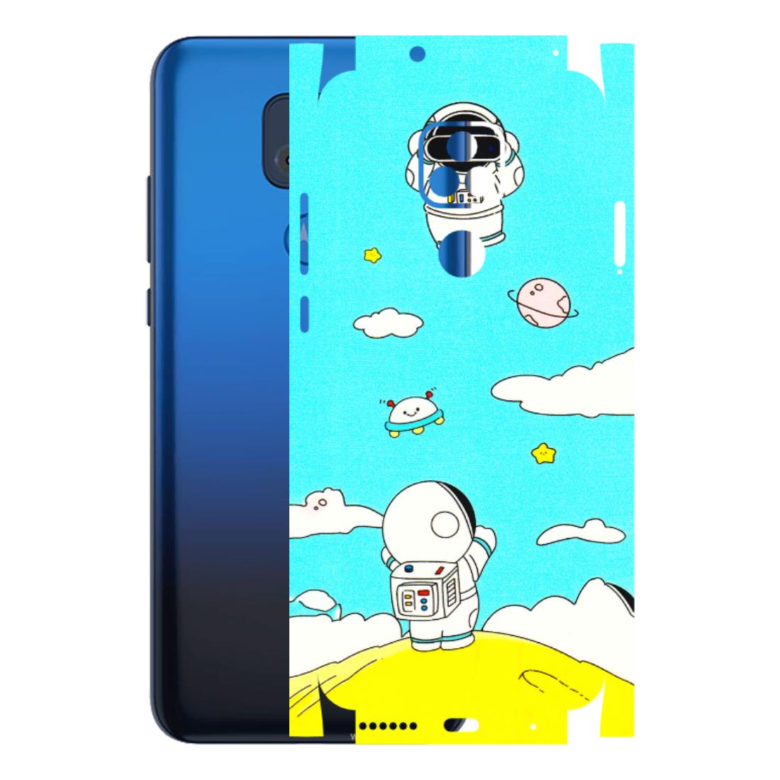 Motorola Phone Skins (All Models) - Blue Skies Astro Float - 3D Embossed Finish (L-230) Motorola Moto G Play