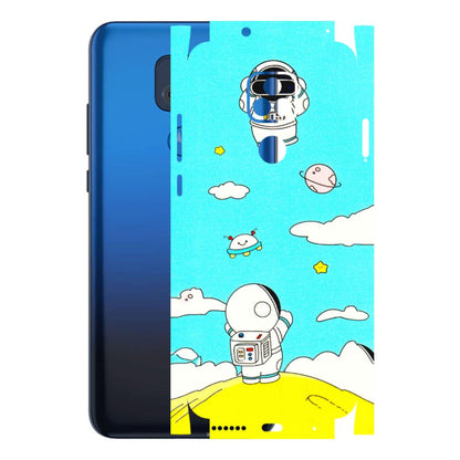Motorola Phone Skins (All Models) - Blue Skies Astro Float - 3D Embossed Finish (L-230) Motorola Moto G Play