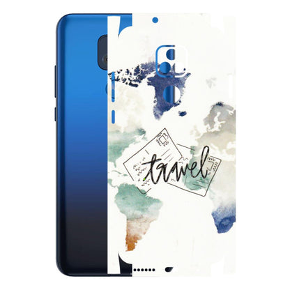 Motorola Phone Skins (All Models) - Travel The World - 3D Embossed Finish (L-232) Motorola Moto G Play