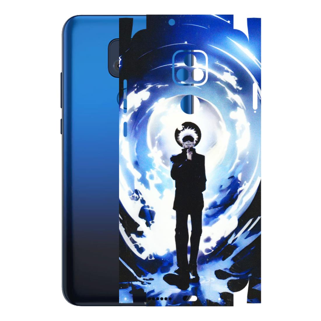 Motorola Phone Skins (All Models) - Satoru Gojo Dark Blue - 3D Embossed Finish (L-235) Motorola Moto G Play