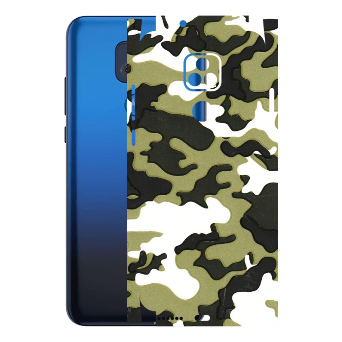 Motorola Phone Skins (All Models) - Camouflages White And Green - 3D Embossed Finish (L-243) Motorola Moto G Play