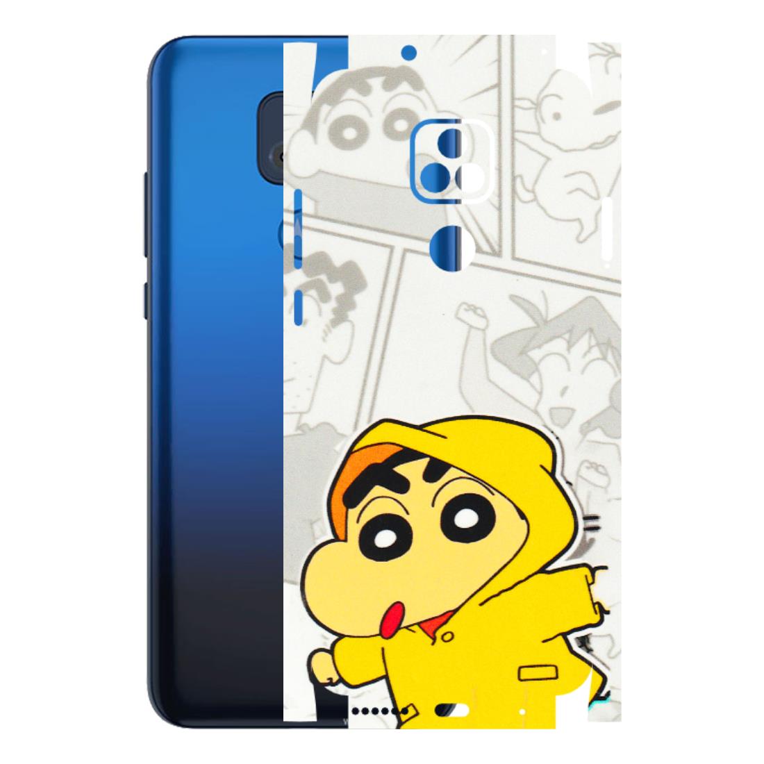 Motorola Phone Skins (All Models) - Yellow Shinchan Comic - 3D Embossed Finish (L-246) Motorola Moto G Play