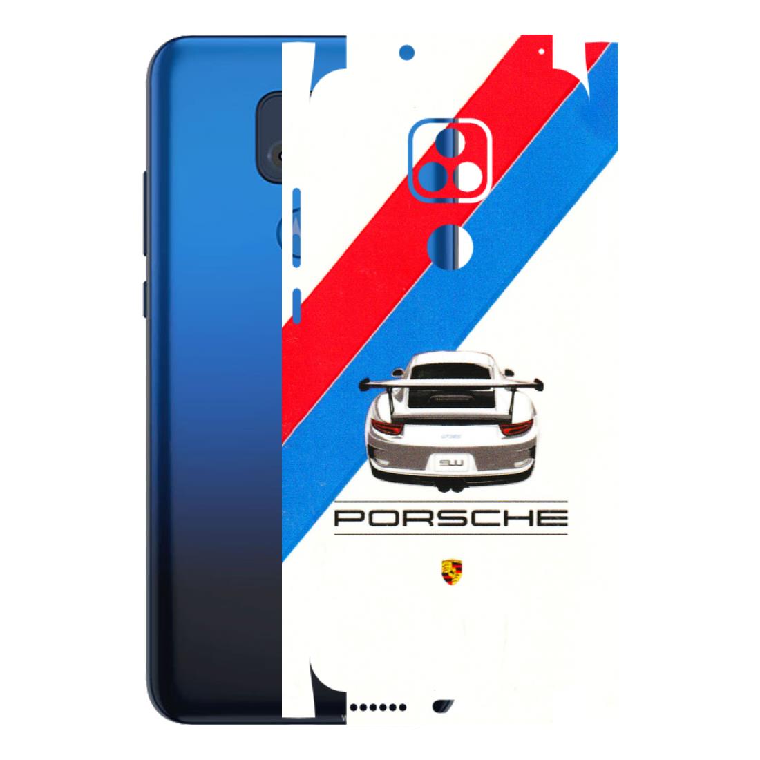 Motorola Phone Skins (All Models) - Porche Car Sober Logo - 3D Embossed Finish (L-248) Motorola Moto G Play