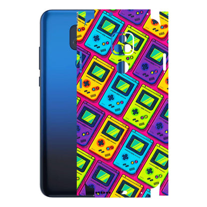 Motorola Phone Skins (All Models) - Gameboy Colourful - 3D Embossed Finish (L-266) Motorola Moto G Play
