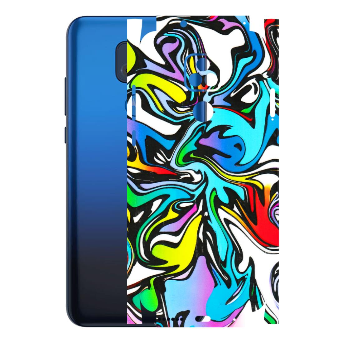 Motorola Phone Skins (All Models) - Abstract Colour Paints - 3D Embossed Finish (L-271) Motorola Moto G Play