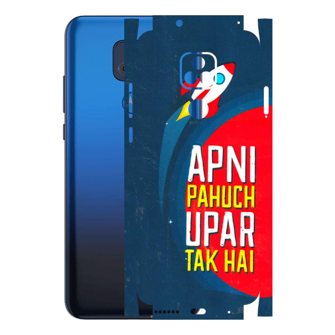 Motorola Phone Skins (All Models) - Apni Pahuch Upar Tak Hai - 3D Embossed Finish (L-276) Motorola Moto G Play