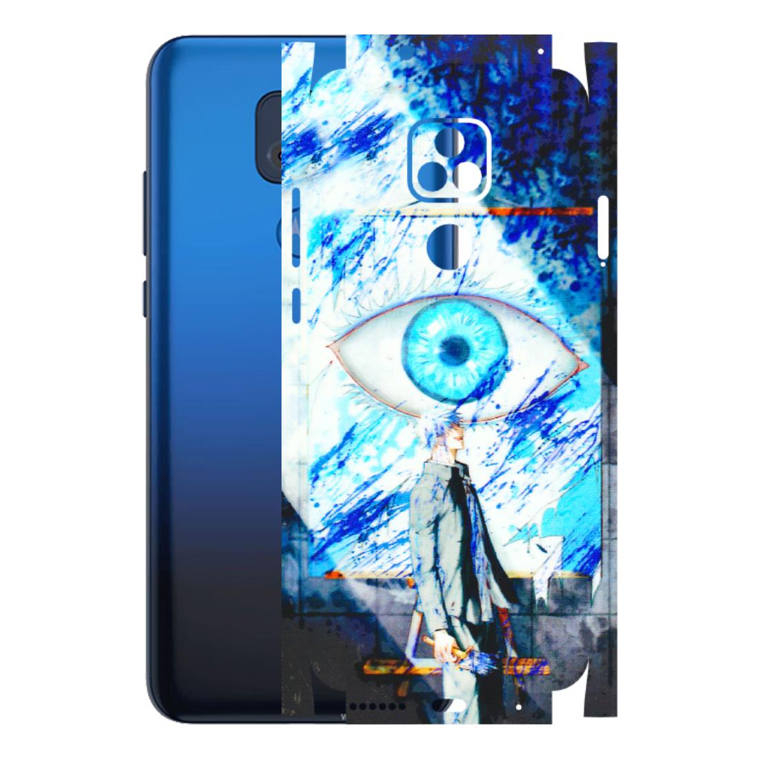 Motorola Phone Skins (All Models) - Anime Sea Blue Eye - 3D Embossed Finish (L-318) Motorola Moto G Play