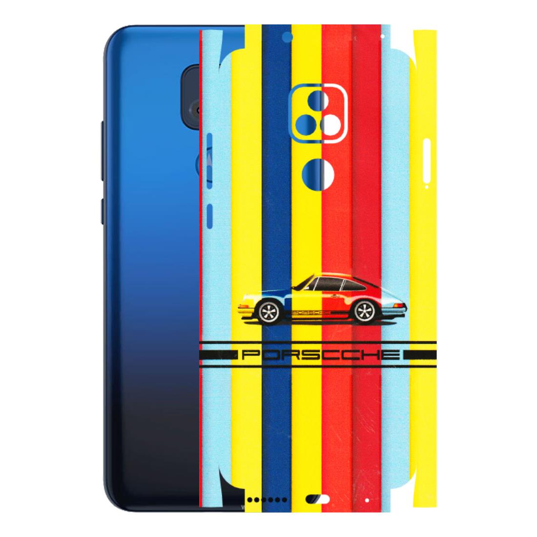 Motorola Phone Skins (All Models) - Multicolour Porche - 3D Embossed Finish (L-39) Motorola Moto G Play