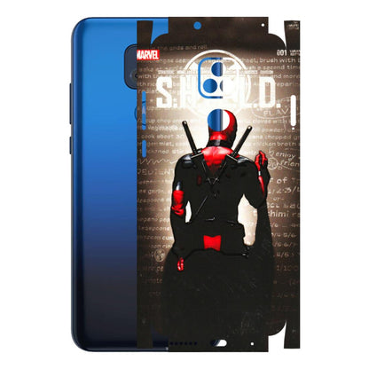 Motorola Phone Skins (All Models) - Deadpool - 3D Embossed Finish (L-56) Motorola Moto G Play