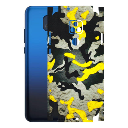 Motorola Phone Skins (All Models) - Yellow Camouflage - 3D Embossed Finish (L-61) Motorola Moto G Play
