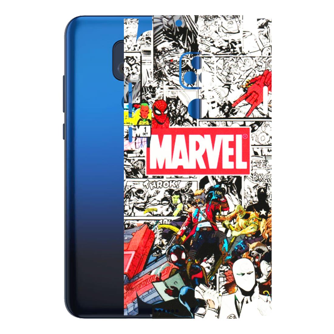 Motorola Phone Skins (All Models) - Marvel Colorful Comic - 3D Embossed Finish (L-64) Motorola Moto G Play