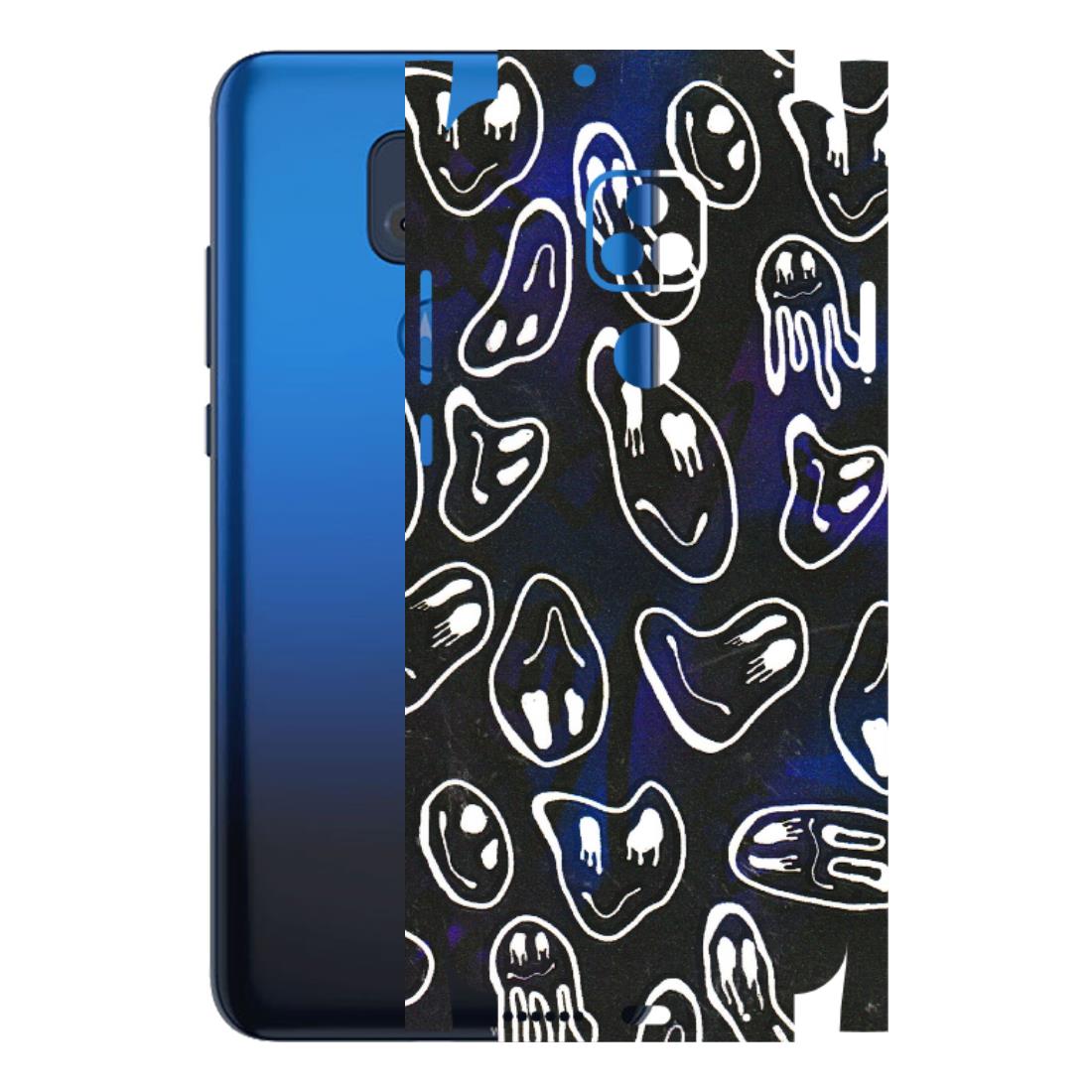 Motorola Phone Skins (All Models) - Distorted Smileys - 3D Embossed Finish (L-92) Motorola Moto G Play