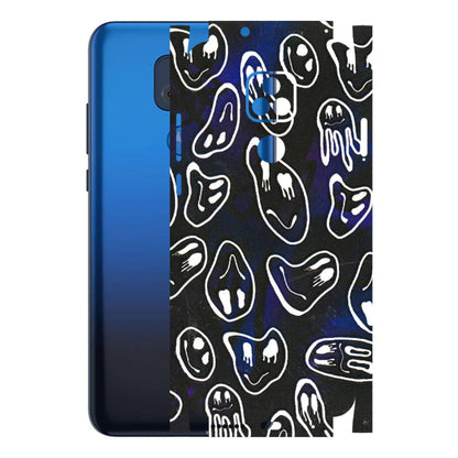 Motorola Phone Skins (All Models) - Distorted Smileys - 3D Embossed Finish (L-92) Motorola Moto G Play