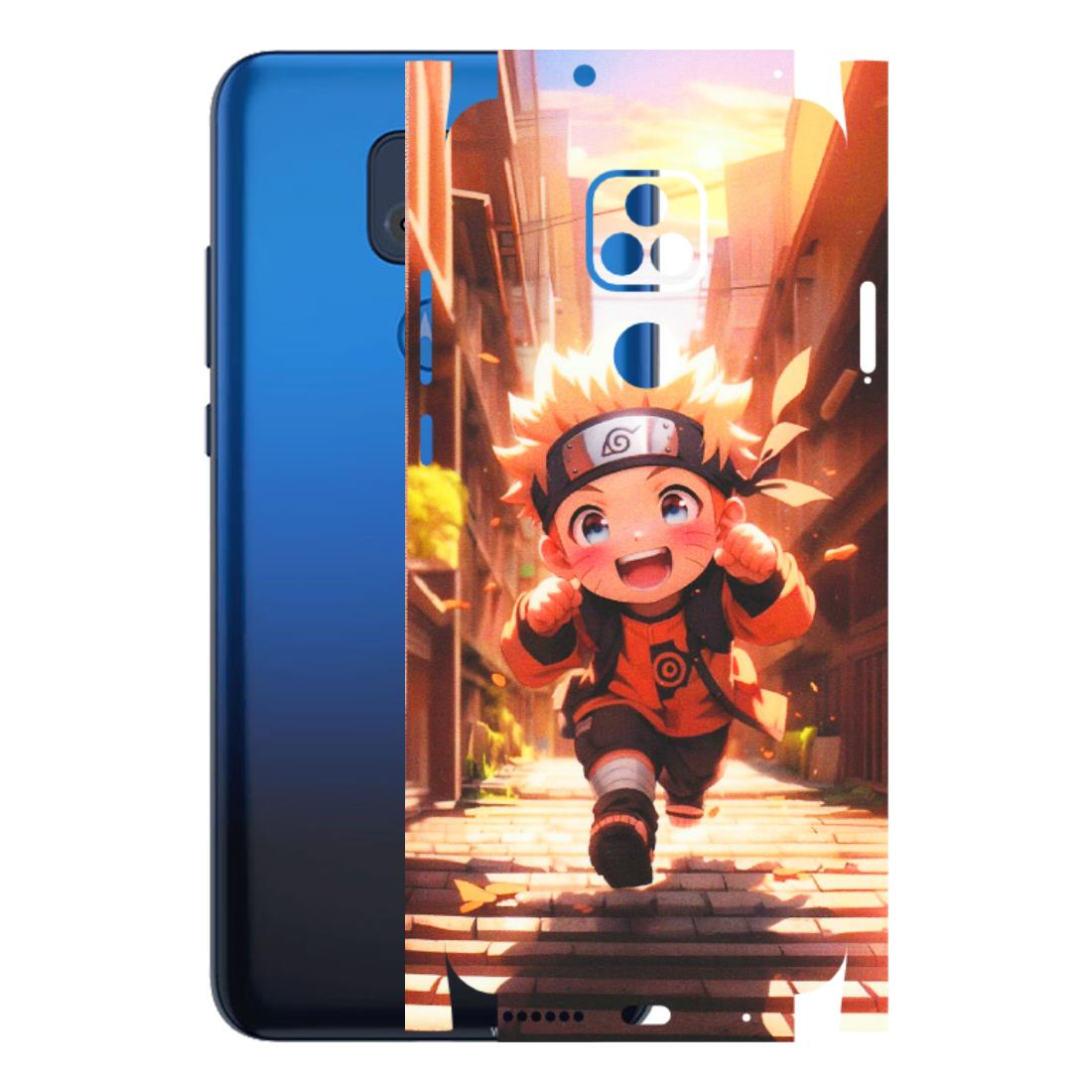 Motorola Phone Skins (All Models) - Naruto Cute Toon Running - Matte Finish (M-04) Motorola Moto G Play