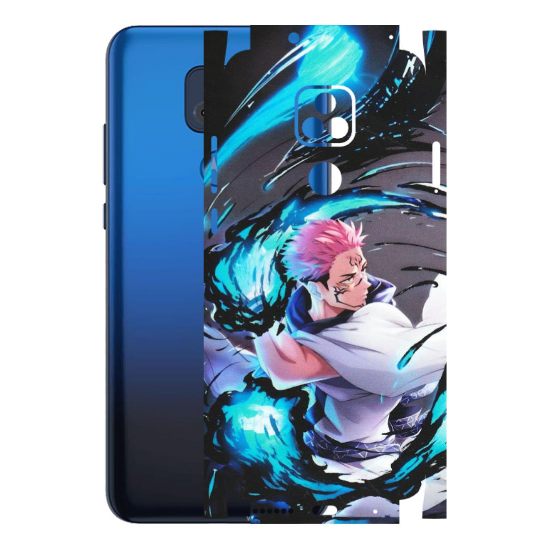 Motorola Phone Skins (All Models) - New Jujutsu Kaisen Grey Blue Anime - Matte Finish (M-127) Motorola Moto G Play