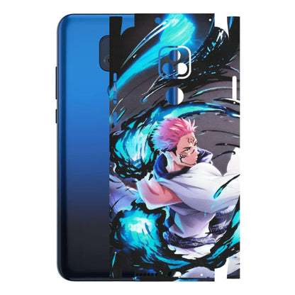 Motorola Phone Skins (All Models) - New Jujutsu Kaisen Grey Blue Anime - Matte Finish (M-127) Motorola Moto G Play