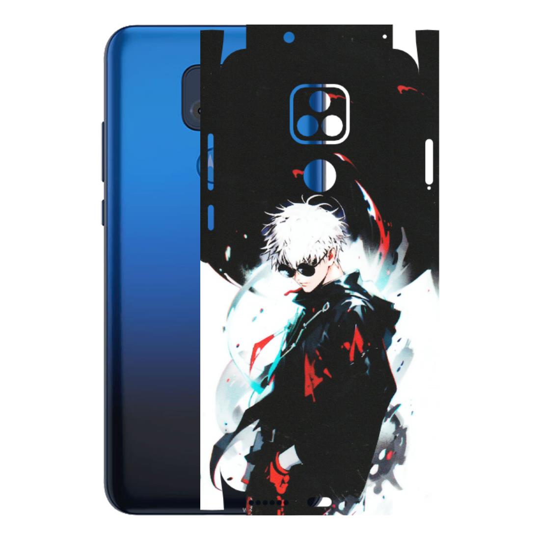 Motorola Phone Skins (All Models) - Gojo Powerful Charater Kaisen Anime - Matte Finish (M-144) Motorola Moto G Play