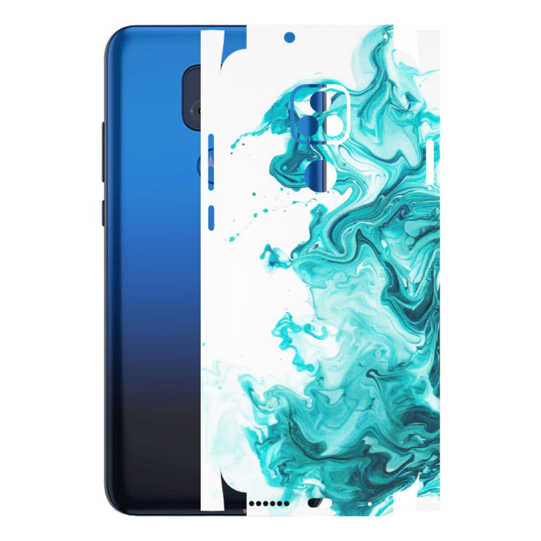 Motorola Phone Skins (All Models) - Sky Blue Abstract Colour - Matte Finish (M-146) Motorola Moto G Play
