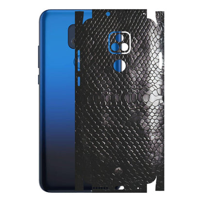 Motorola Phone Skins (All Models) - Black Snack Leather - Matte Finish (M-147) Motorola Moto G Play